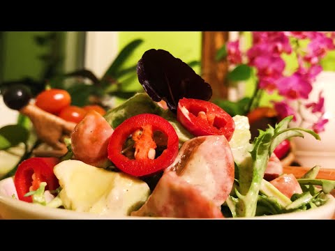 Chili Avocado Tomato Arugula Spinach Batavia Salad with Sweet Sour Cashew Dressing ~ Take 3