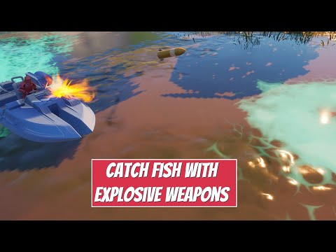 Catch 10 Fish With Explosive Weapons in Fortnite | XP Xtravaganza Week 2 Challenge