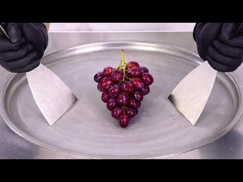 Grapes — Ice Cream Rolls | Satisfying Visual ASMR 🍇