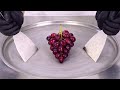 Grapes Ice Cream Rolls Satisfying Visual ASMR