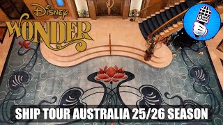 Disney Wonder Ship Tour Australia 25/26 Season 😃👍🏼🏰🇦🇺🛳⚓️