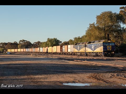 Double CFCLA G's on 9178 Ultima containers at Boort, Mysia and Korong Vale- 20/7/19