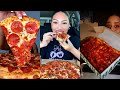 TIKTOK Pizza Mukbang Compilation Viral Domino S Pizza Prince Street Pizza Little Ceasars More