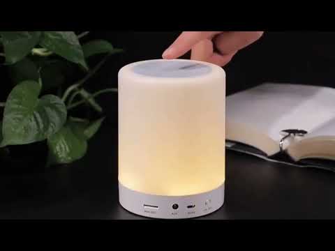 Bluetooth Speaker With Touch  Lamp