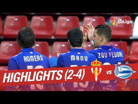Highlights Sporting de Gijón vs Deportivo Alavés (2-4)