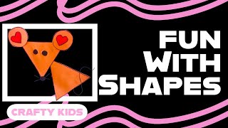 Mouse Drawing Using Simple Shapes 🐭✨ | Easy Drawing for Kids | Fun Shape Art Idea