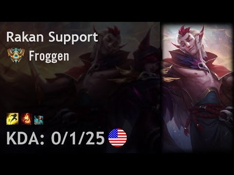 Rakan Support vs Lulu - Froggen - NA Challenger Patch 7.8