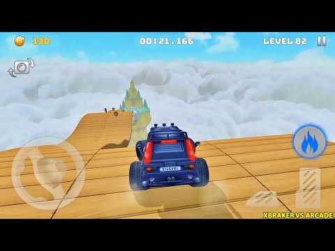 Mountain Climb Stunt: Futuristic Green Van Unlocked - Levels 80 to 84 Completed - Android GamePlay