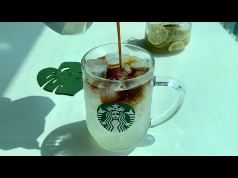 라임 소다 & 라임 커피 소다 : 하루 한잔 ‘스타벅스’ 쿨 라임 피지오 스타일 음료 만들기 :: 라임청 만들기