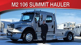 A preview image of the linked video showcasing 2024 Freightliner M2 106 Summit Hauler