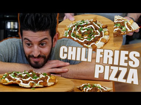 These Chili Cheese Fries Are Eaten Like a Pizza!