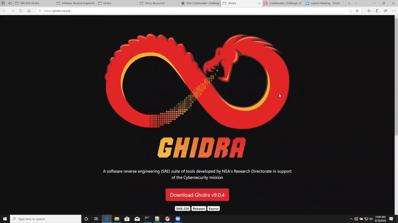 Software Reverse Engineering with Ghidra