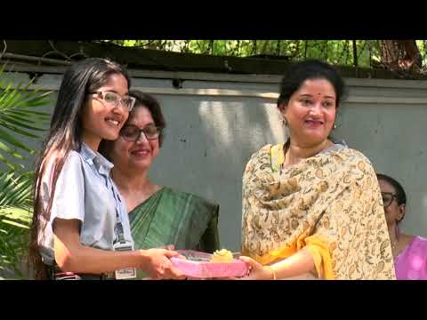 Celebrating Excellence with Sweetness! | A joyful cake-cutting ceremony in honour of Srijani