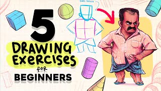 5 BEGINNER Drawing Exercises to IMPROVE Fast (Do these First!)