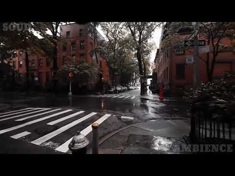 Walking in the Rain in Boston, MA (Binaural Rain iBeacon Hill) WITH RELAXING SON