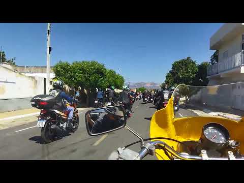Passeio de moto pelas ruas de São José de espinharas