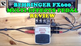 Video thumbnail for Behringer Digital Multi FX FX600 review (for synth gear) by Synthesaurus Rex