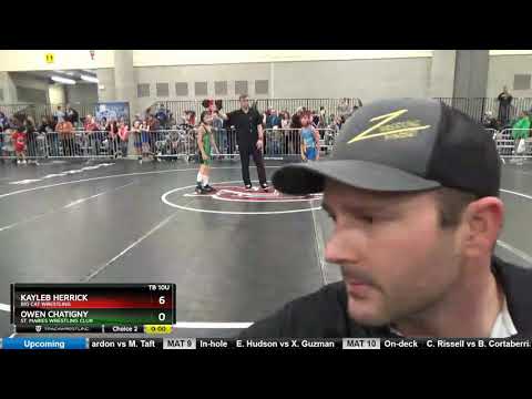 TB 10U 71-73 Kayleb Herrick Big Cat Wrestling Vs Owen Chatigny St. Maries Wrestling Club