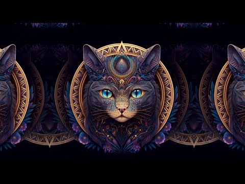 528Hz + Purr: Healing Music to Calm Your Cat - Stress Relief & Relaxation with Kaleidoscope Mandala