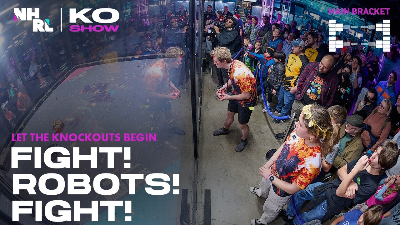 All Day Robot Fighting: Round 3 of NHRL's KO Show is LIVE on April 4th at 2pm