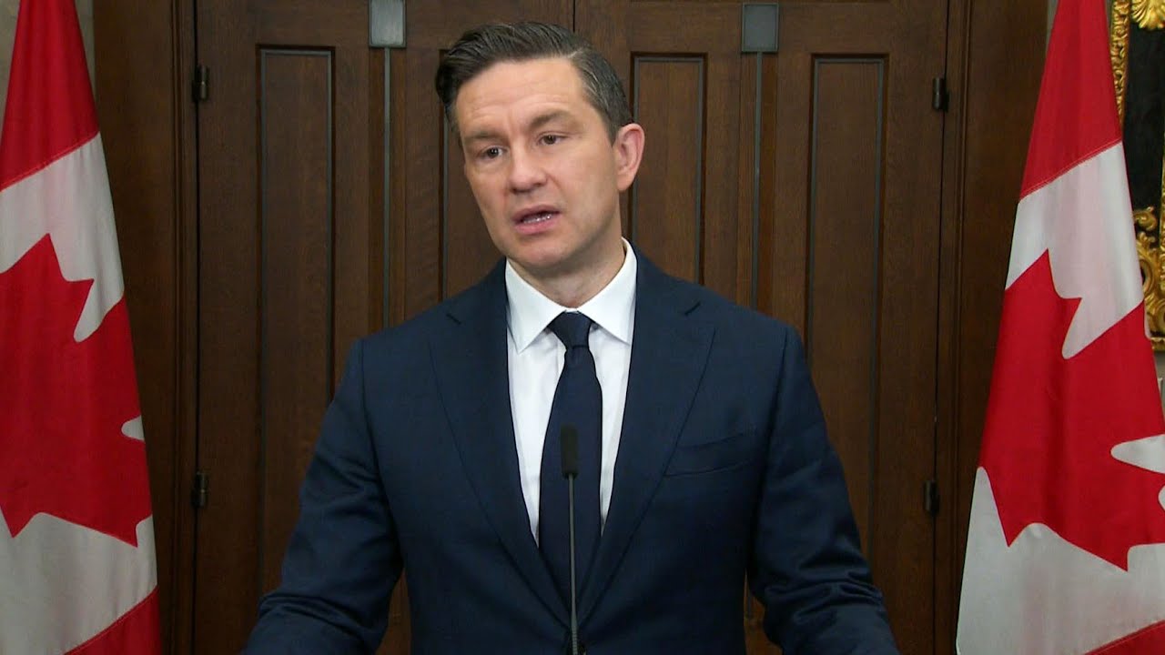 Pierre Poilievre responds to Trump tariffs threat