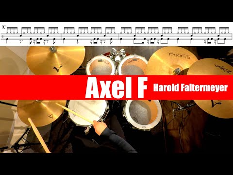 Axel F-Harold Faltermeyer  叩いてみた Drum cover ドラム練習動画