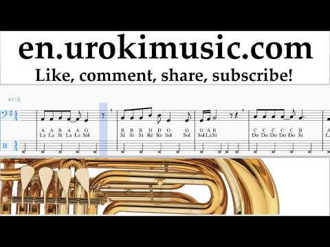 Tuba lessons Lady Gaga, Bradley Cooper - Shallow Sheet Music Tutorial um-i352