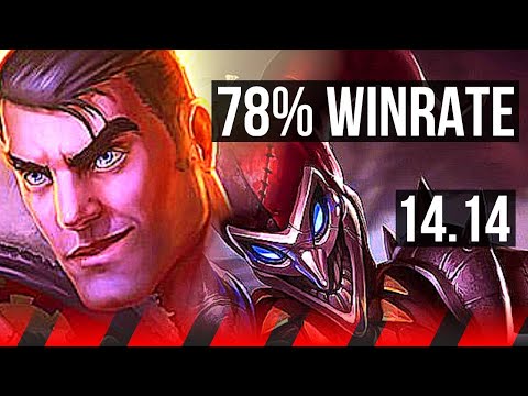 JAYCE vs SHACO (TOP) | 78% winrate, 13 solo kills, 62k DMG, Legendary, 24/4/5 | VN Master | 14.14