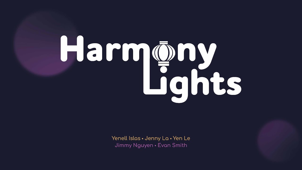 Harmony Lights website & mobile app