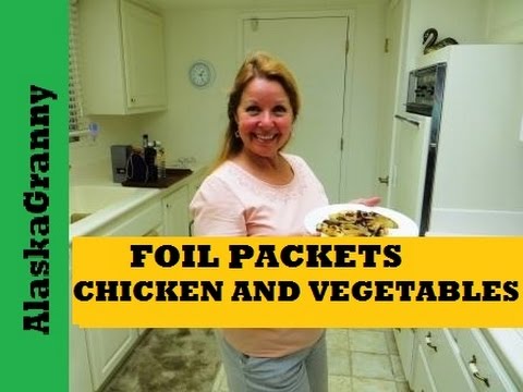 Foil Packet Parmesan Chicken And Vegetables For The Grill Or Campfire - Easy Camping Recipe