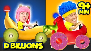 Fruit & Vegetable Rescue Cars + MORE D Billions Kids Songs