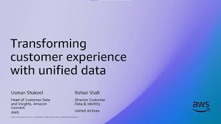 CCW 2025: United Airlines & Amazon Connect - Unifying CX Data