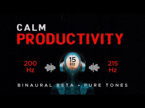 Pure Tones 15Hz Beta Waves For Calm Productivity