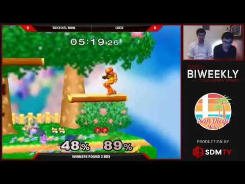 SDSU Biweekly 64 - Trichael Man (Fox) vs. Lock (Samus) - SSBM WR2 - Smash Melee