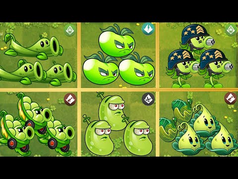 Pvz 2 Gameplay - All Best Random 6 Green Team Plants Battlez - PvZ 2 Plant Vs Plant