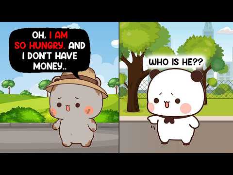 Unexpected moment 😢🛣️ Bubu finds a poor stranger on the road 😢✨| Bubu Dudu | Peach Goma #BDJ489