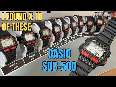 HOW LUCKY WAS I! i found lots of unused Casio SDB-500