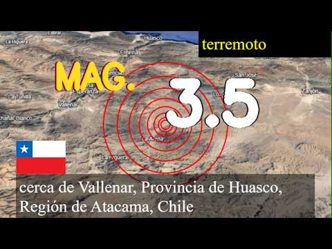 😱🚨  Terremoto cerca de Vallenar, Provincia de Huasco, Región de Atacama, Chile actualizaciones en vi