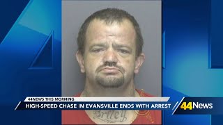 High-speed chase in Evansville ends with arrest