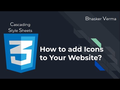 CSS Tutorial for beginners in Hindi 35| How to add Icons to your website