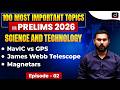 Satellite Navigation Systems NavIC Vs GPS PRELIMS 2026 Science Drishti IAS English
