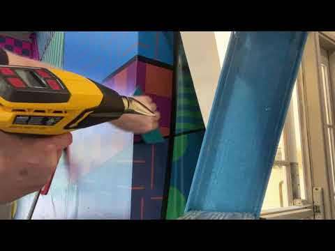 How to Make Vinyl Wallcovering Bend Easily Around Outside Corners - Spencer Colgan