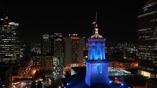 Download lagu Nashville TN skyline drone aerial cinematography mp3