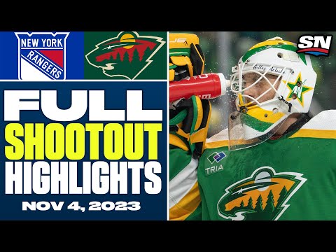 New York Rangers at Minnesota Wild | FULL Shootout Highlights - November 4, 2023