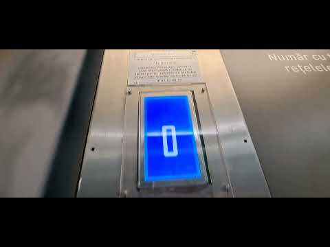 Big ThyssenKrupp MRL traction lift at Leroy Merlin Sun Plaza Shopping Center in Bucharest, Romania