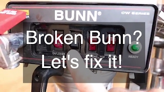 Repairing a BUNN CWTF15 Coffee Maker - Leaking Bunn Coffee Maker