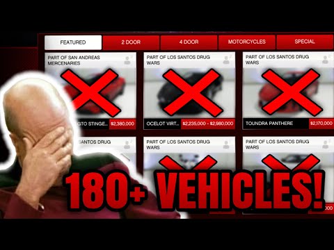 EVERY Car Removed From GTA Online! - San Andreas Mercenaries Update