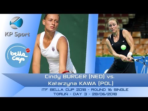 Cindy BURGER (NED) vs. Katarzyna KAWA (POL) / Bella Cup 2018 / Round 16 Single