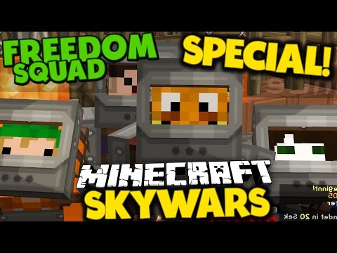 FREEDOM SQUAD SKYWARS SPECIAL! ✪ Minecraft SKYWARS