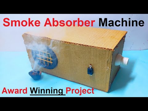 How To Make a Smoke Absorber Machine Working Model Simple and Easy for exhibition howtofunda